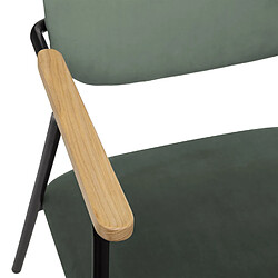Avis Atmosphera Fauteuil design en velours Dyer - Vert