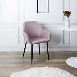 The Home Deco Factory Fauteuil Giulia - Rose poudré