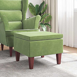vidaXL Tabouret 52x52x42 cm - Vert clair
