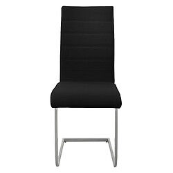 ML-Design Chaises cantilever - Noir, simili - Lot de 2