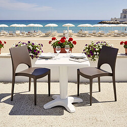 Grand Soleil Table Carrée 2 Chaises Polypropylène