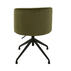 Acheter MES Wendy - Chaise repas pivotante - Velours vert foncé