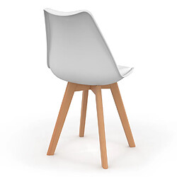 Acheter Idmarket market SARA x6 - Chaises blanches scandinaves