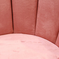 Avis Toilinux Chaise design effet velours Ariel - Rose