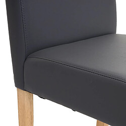 Mendler Chaises Littau - Gris pas cher