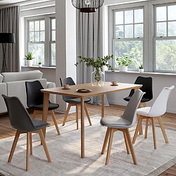 Idmarket MARKET Lot de 6 Chaises SARA - Mix Color