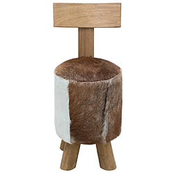 vidaXL Tabouret - Marron