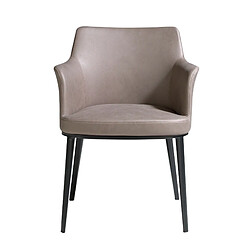 Angel Cerda Chaise en tissu vison