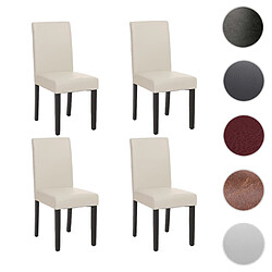 Mendler Chaises Littau - Cuir Reconstitué Blanc