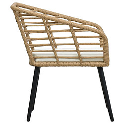 Acheter vidaXL Chaises de jardin avec coussins - Chêne - Lot de 2