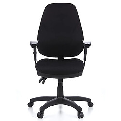 HJH OFFICE Chaise bureau ZENIT PRO - Noir Chaise bureau - Confort ergonomique - Mécanisme synchrone - Soutien lombaire