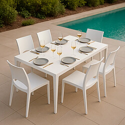 Acheter GRAND SOLEIL Chaise empilable polypropylène blanc