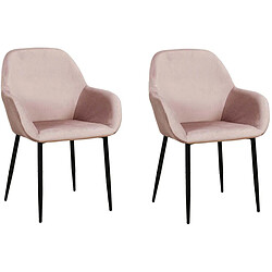 The Home Deco Factory Fauteuil Giulia - Rose poudré
