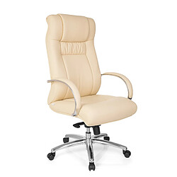 Fauteuil de direction XXL G 600 simili cuir beige / creme hjh OFFICE