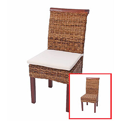 Decoshop26 Chaises en banane tressée - Lot de 2 pas cher