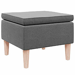 vidaXL Tabouret - Gris foncé