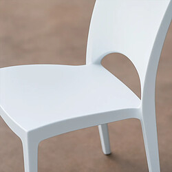 Avis GRAND SOLEIL Chaise empilable polypropylène blanc