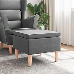 vidaXL Tabouret - Gris foncé