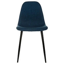 Avis Atmosphera Chaise Nokas - Pied en métal - Bleu navy