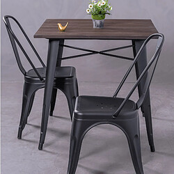 Nest Dream Chaise en métal industriel Bistro