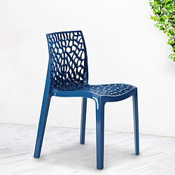 22 Chaises Gruvyer Grand Soleil - Bleu pas cher