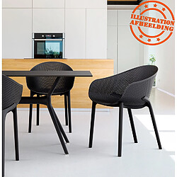 Alterego Chaise de terrasse LUCKY - Blanche