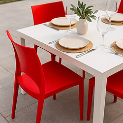 Grand Soleil Chaise empilable - Rouge