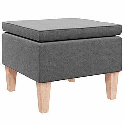 vidaXL Tabouret - Gris foncé