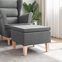 vidaXL Tabouret - Gris foncé