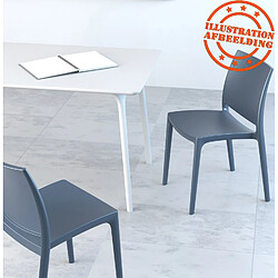 Alterego Chaise design ENZO - Gris foncé