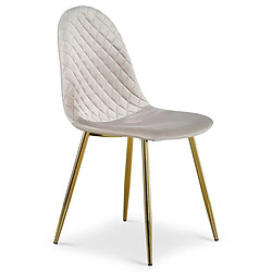 Avis Paris Prix Lot de 4 Chaises Waynor - Taupe