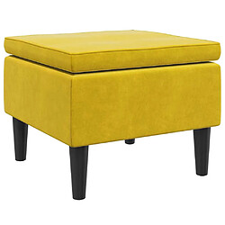 vidaXL Tabouret - Jaune