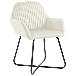 vidaXL Chaises - Crème