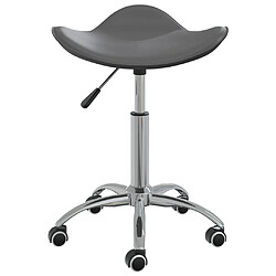 vidaXL Chaise pivotante - Gris similicuir