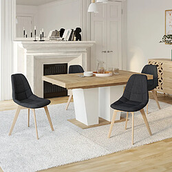 Idmarket MARKET Chaises GABY x4 - Gris