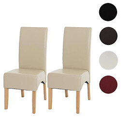 Mendler Latina Lot de 2 - Crème