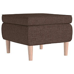 vidaXL Tabouret 52x52x42 cm - Marron