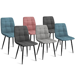 Idmarket market MILA Chaises - Velours Mix Pastel