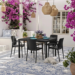 GRAND SOLEIL Chaises de Jardin avec accoudoirs - Lot de 18