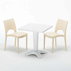 GRAND SOLEIL Table et 2 Chaises Polypropylène