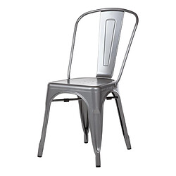 Bolero Bistro Chaises - Gris métallisé