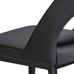 Angel Cerda Chaise en tissu gris foncé pas cher
