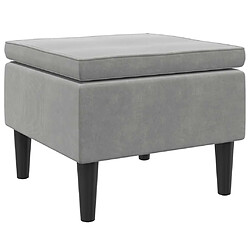 vidaXL Tabouret - Gris Clair