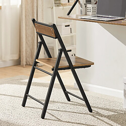 sobuy SoBuy FST88-PF - Chaise Pliante Bois Métal