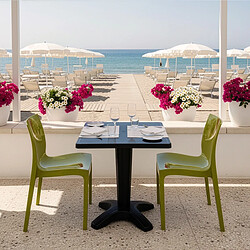 GRAND SOLEIL Table et 2 Chaises Patio Extérieur