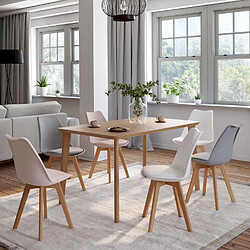Idmarket SARA Lot de chaises scandinaves - Mix couleurs