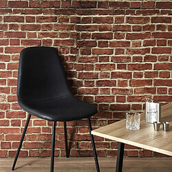 The Home Deco Factory Chaise Amber - Noir