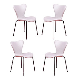 Nest Dream Chaises Seven - Simili cuir noir