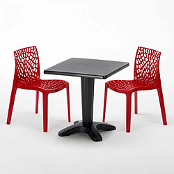 GRAND SOLEIL Table et 2 chaises - Polypropylène