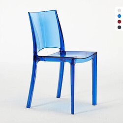 GRAND SOLEIL Chaise transparante - Bleu